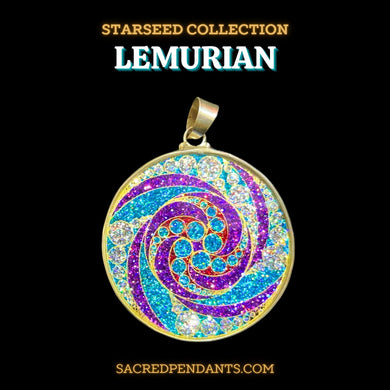 Lemurian Sacred Geometry Pendant in sterling silver, ascension necklace for spiritual growth and ancient wisdom.