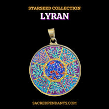 Load image into Gallery viewer, Lyran Sacred Geometry Pendant in sterling silver, starseed necklace for higher consciousness and clarity.