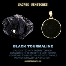 Load image into Gallery viewer, Rose Cross - Sacred Geometry Gemstone Pendant