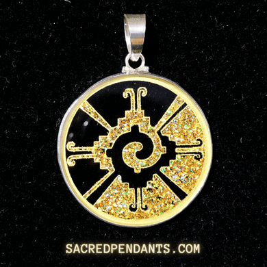 Galactic Butterfly Hunab Ku Sacred Geometry Pendant – Sterling Silver Gemstone Necklace for Cosmic Unity and Transformation.