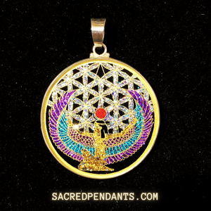 Goddess Isis - Sacred Geometry Gemstone Pendant