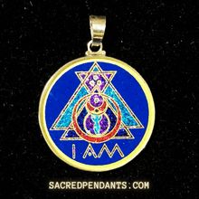 Load image into Gallery viewer, I AM - Sacred Geometry Gemstone Pendant