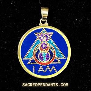 I AM - Sacred Geometry Gemstone Pendant