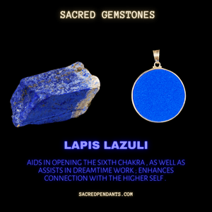 I AM - Sacred Geometry Gemstone Pendant