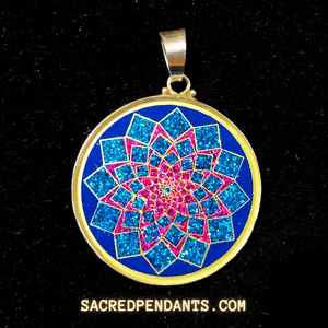 Sahasrara -Sacred Geometry Gemstone Pendant