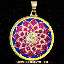 Load image into Gallery viewer, Sahasrara -Sacred Geometry Gemstone Pendant