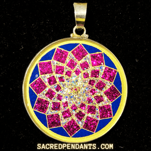 Sahasrara -Sacred Geometry Gemstone Pendant