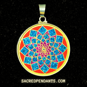 Sahasrara -Sacred Geometry Gemstone Pendant