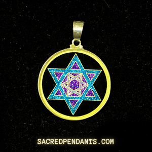 Star of David - Sacred Geometry Gemstone Pendant