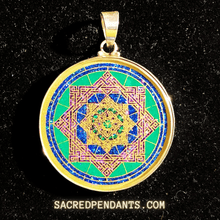 Load image into Gallery viewer, Star of Lakshmi - Sacred Geometry Gemstone Pendant