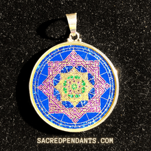 Load image into Gallery viewer, Star of Lakshmi - Sacred Geometry Gemstone Pendant