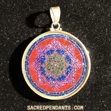 Load image into Gallery viewer, Star of Lakshmi - Sacred Geometry Gemstone Pendant