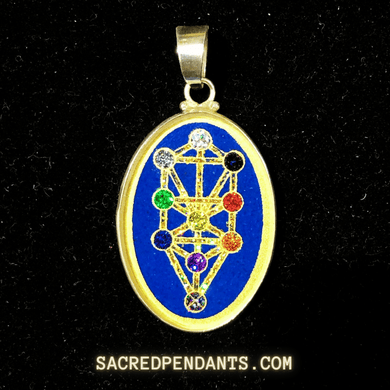 Tree of Life - Sacred Geometry Gemstone Pendant