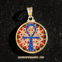 Load image into Gallery viewer, MINI Ankh in Flower of Life - Sacred Pendants