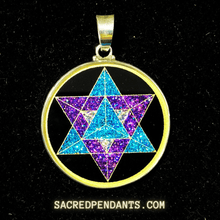 Load image into Gallery viewer, MerKaBa - Sacred Geometry Gemstone Pendant