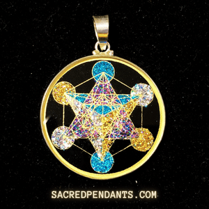 Metatron’s Cube -Sacred Geometry Gemstone Pendant