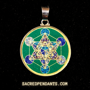 Metatron’s Cube -Sacred Geometry Gemstone Pendant