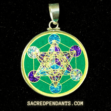 Load image into Gallery viewer, Metatron’s Cube -Sacred Geometry Gemstone Pendant