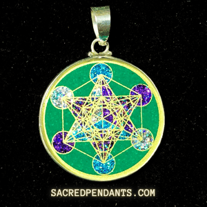 Metatron’s Cube -Sacred Geometry Gemstone Pendant