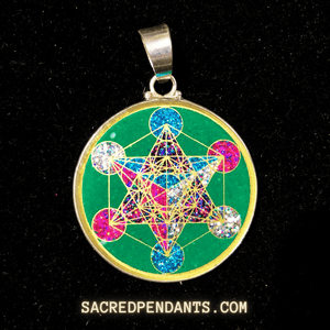 Metatron’s Cube -Sacred Geometry Gemstone Pendant