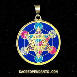 Metatron’s Cube -Sacred Geometry Gemstone Pendant