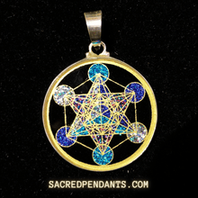 Load image into Gallery viewer, Metatron’s Cube -Sacred Geometry Gemstone Pendant