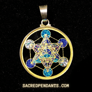 Metatron’s Cube -Sacred Geometry Gemstone Pendant