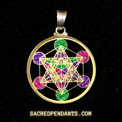 Metatron’s Cube -Sacred Geometry Gemstone Pendant