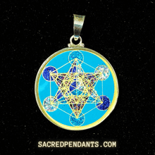 Load image into Gallery viewer, Metatron’s Cube -Sacred Geometry Gemstone Pendant