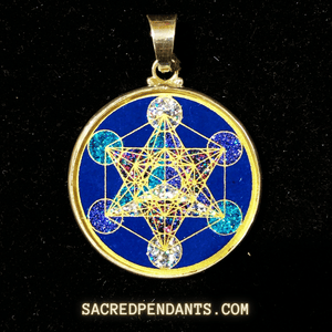 Metatron’s Cube -Sacred Geometry Gemstone Pendant