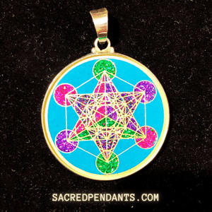 Metatron’s Cube -Sacred Geometry Gemstone Pendant