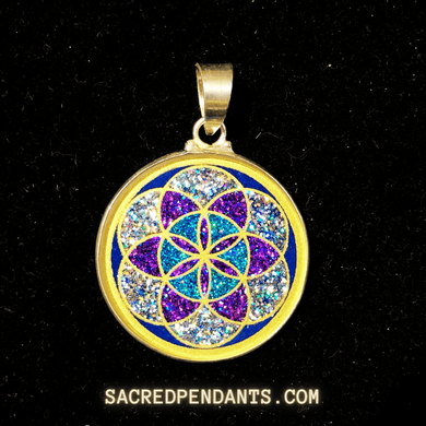 Seed of Life - Sacred Geometry Gemstone Pendant