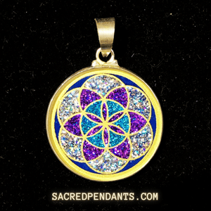 Seed of Life - Sacred Geometry Gemstone Pendant